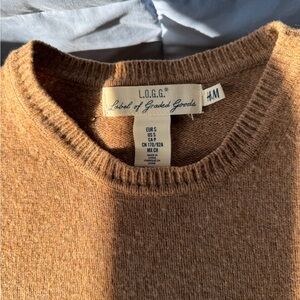 H&M L.O.G.G. Men's Tan Crewneck Sweater